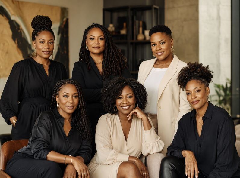 Six Black women in business, together