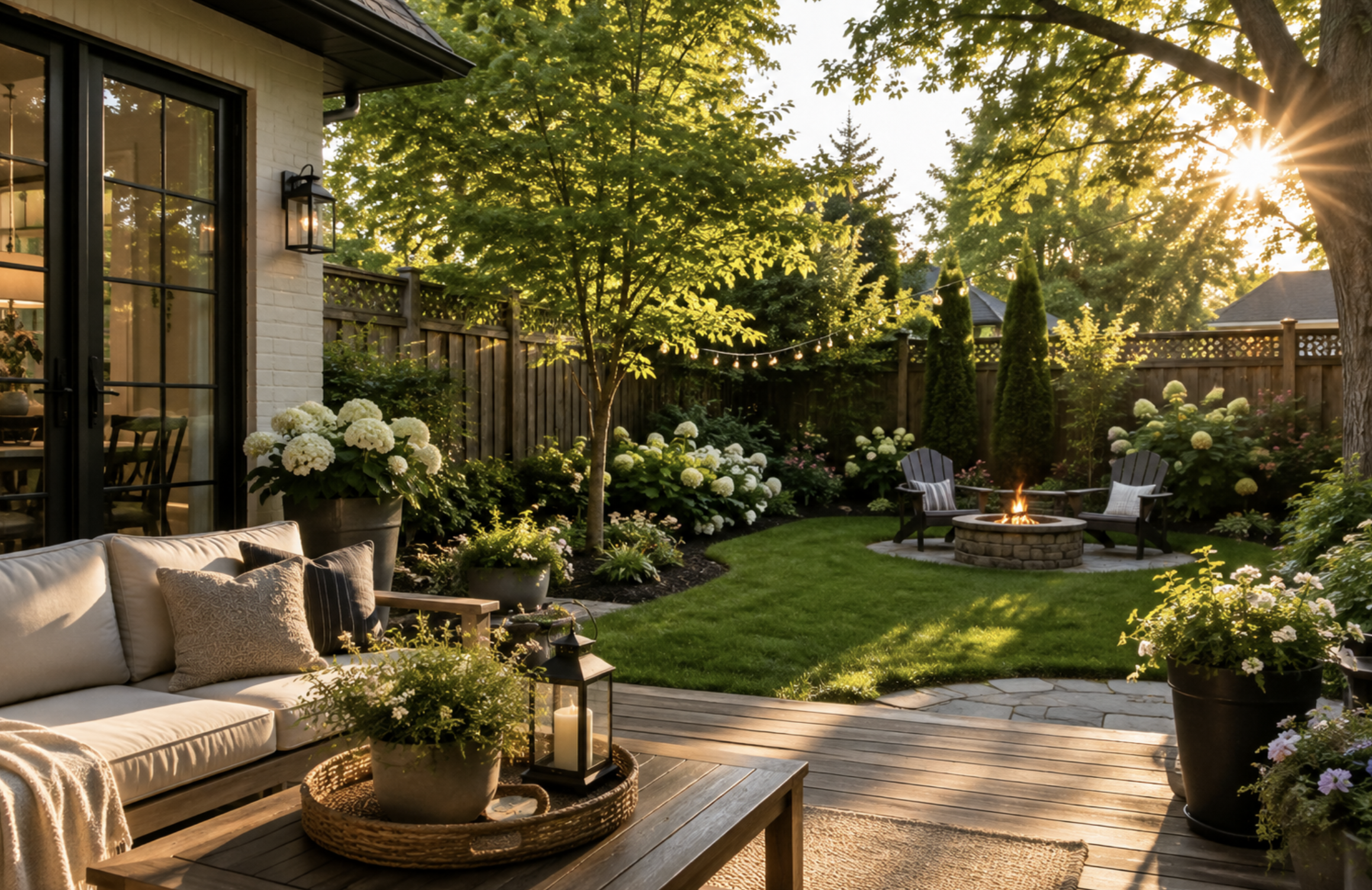 Backyard patio